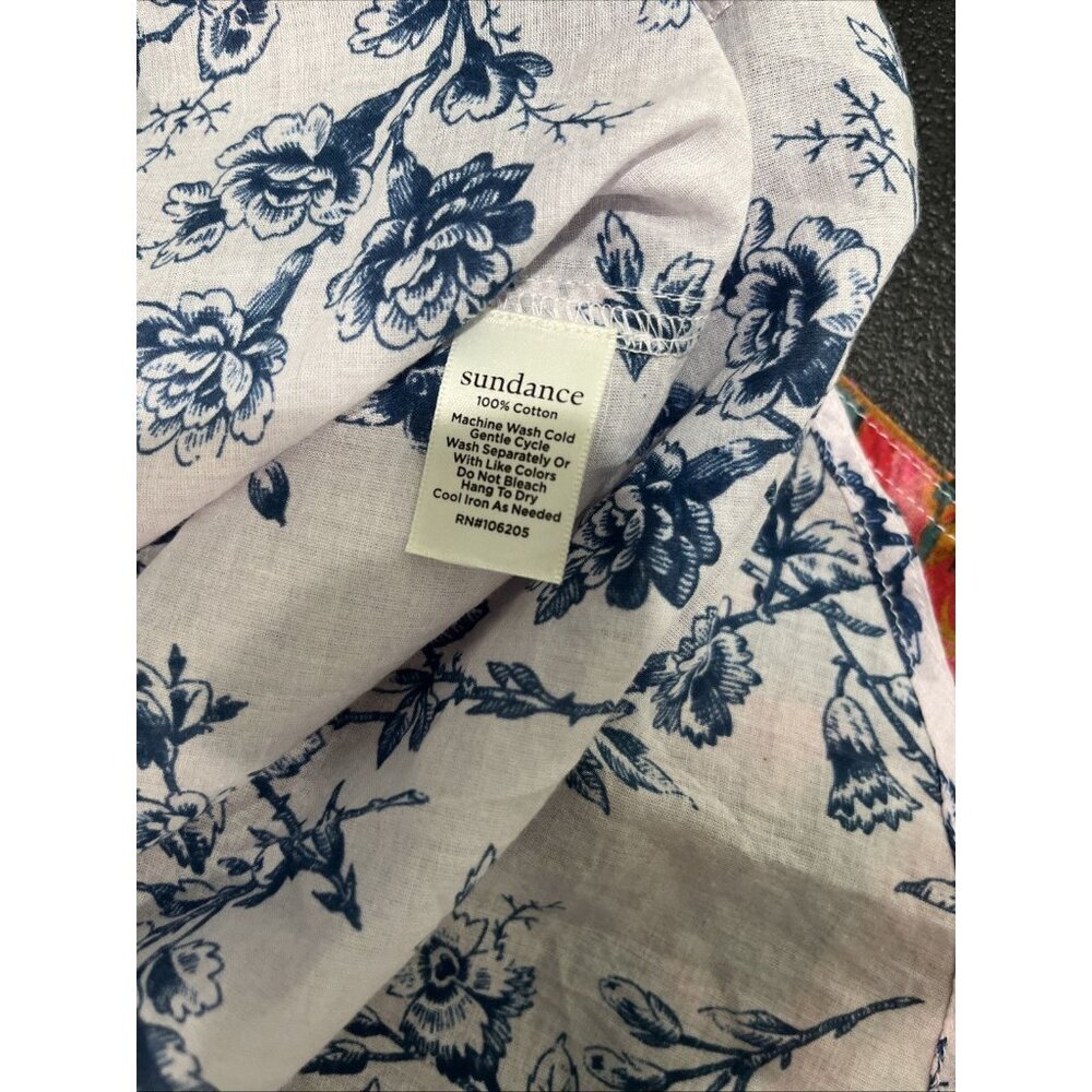 Sundance Womens Floral Patchwork Button Down Shirt XS Boho Cottage Artsy‎ Whimsi - Picture 6 of 8